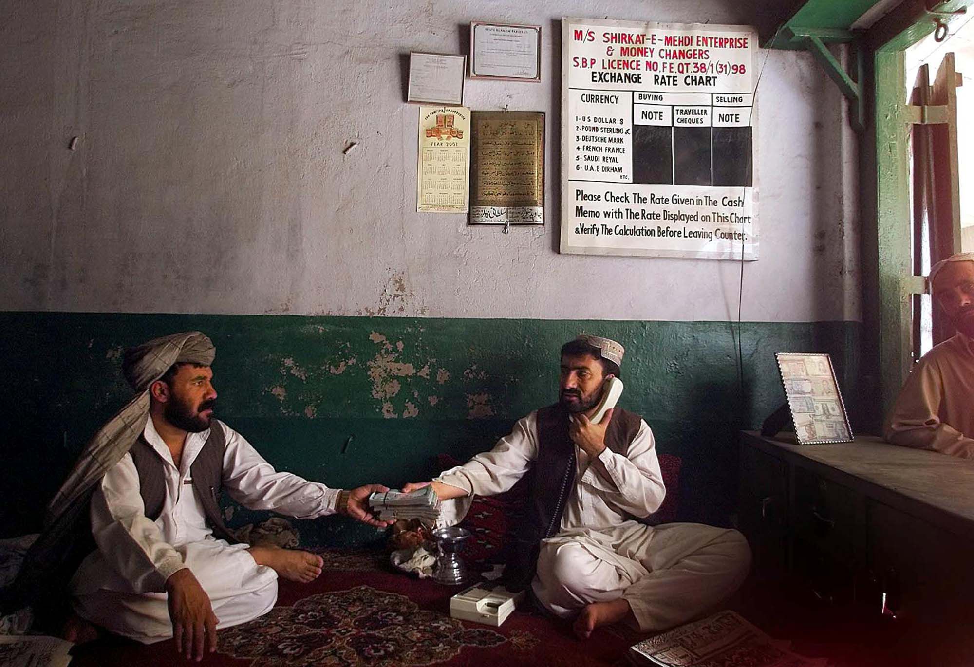 Currency and Money Exchange Scene